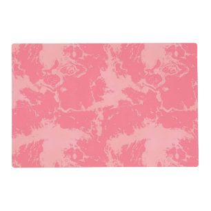 Pink Marbled Cloud abstract Placemat