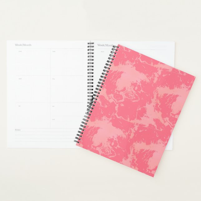 Pink Marbled Cloud abstract Planner (Display)