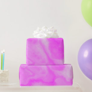 Pink Marbled Painting Wrapping Paper