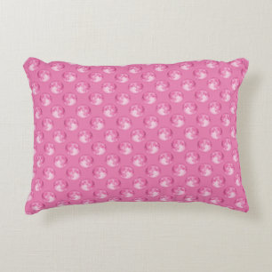 Pink Marbles Pattern Accent Pillow