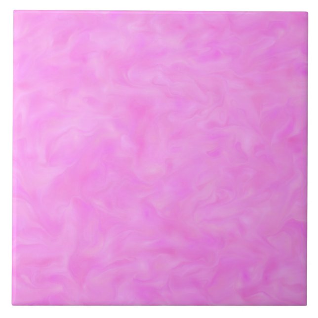 Pink Marbling Pattern Ceramic Tile (Front)