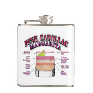 PINK MARGARITA Cocktail Recipe Art Flask