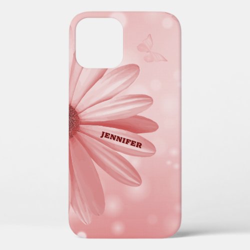 Pink Marguerite iPhone 12 Case
