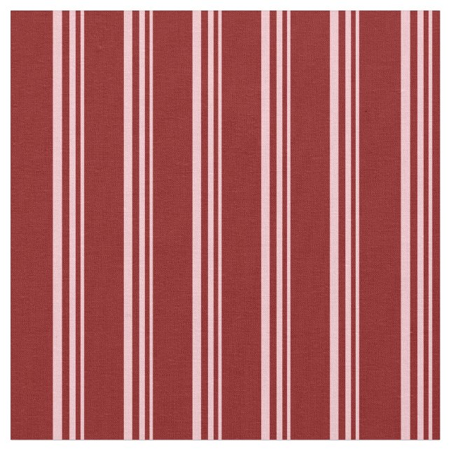 Pink & Maroon Lines Pattern Fabric (Close Up)