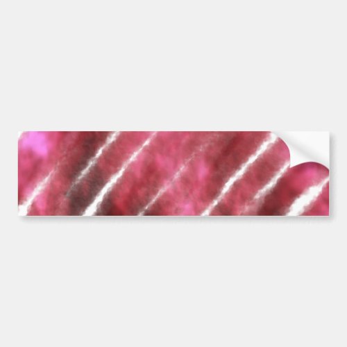 Pink marron watercolor abstract splashes pattern s bumper sticker