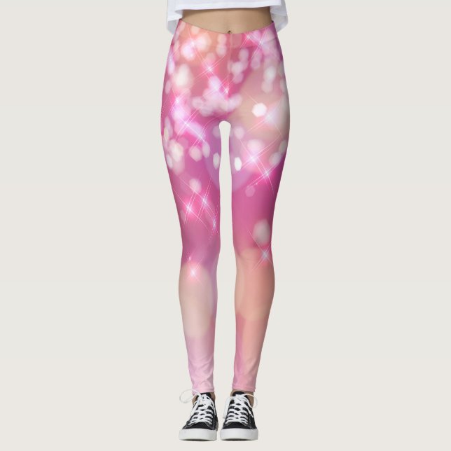 Pink & Marshmallows Leggings (Front)