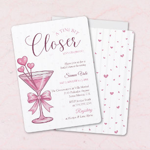 Pink Martini A Tini Bit Closer Bridal Shower  Invitation