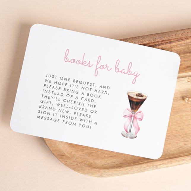 Pink Martini Baby Shower Books Enclosure Card (Creator Uploaded)