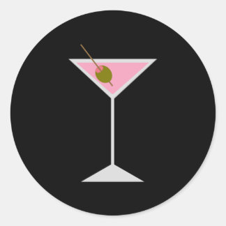 Pink Martini Classic Round Sticker