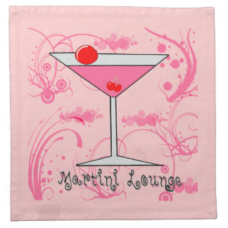 Pink Martini - Martini Lounge Cloth American MoJo  Napkin