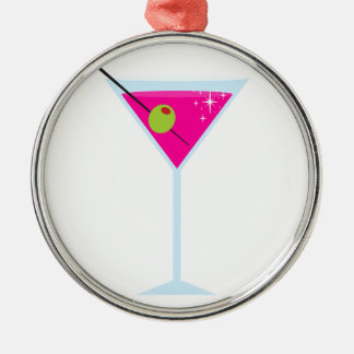 Pink Martini Metal Ornament