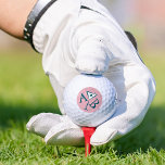 Pink Martini Monogram Golf Balls at Zazzle