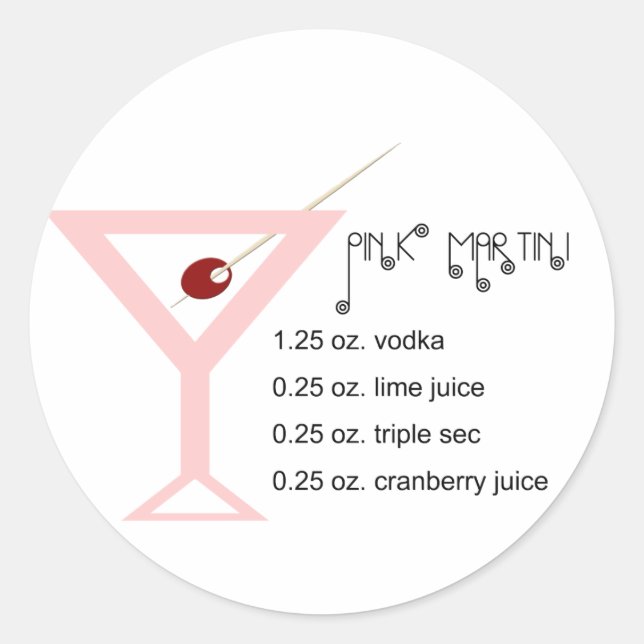 Pink Martini Stickers (Front)