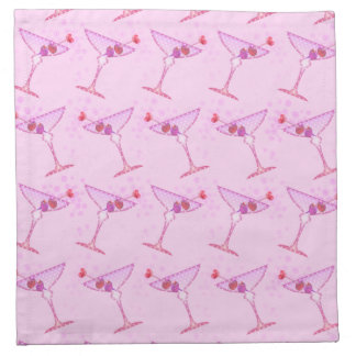 PINK MARTINIS Cocktail or Dinner NAPKINS