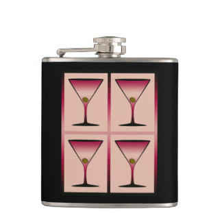 Pink Martinis Flask