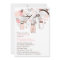 Pink Mason Jars & Lovebirds Baby Shower Invitation