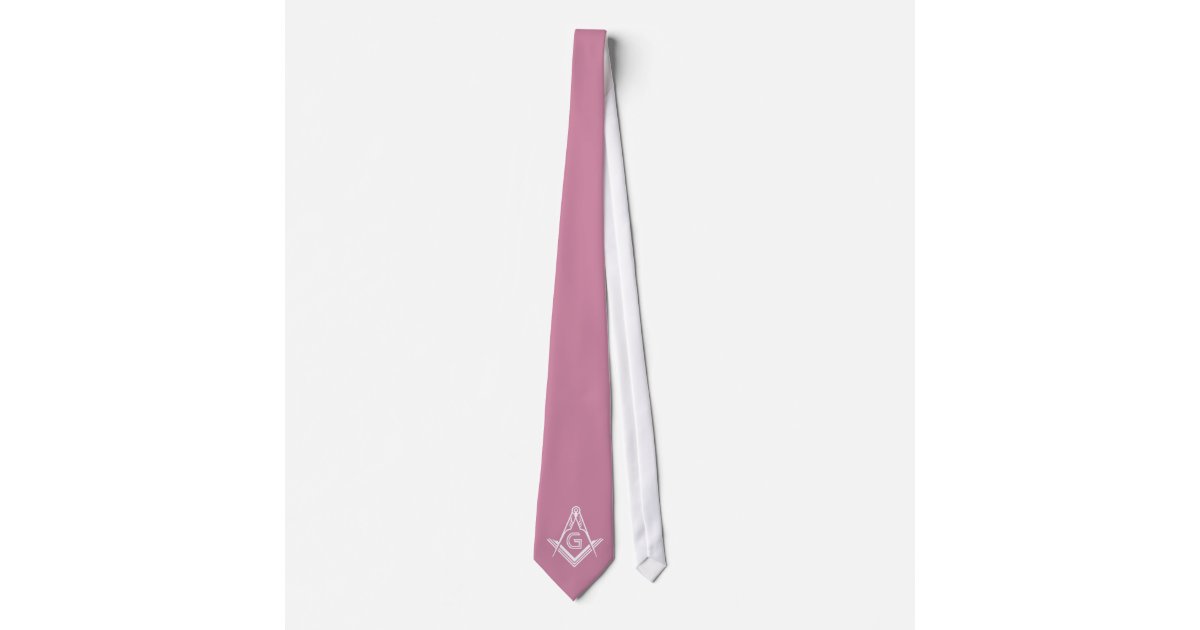 Pink Freemason Ritual Pink Masonic Tie - Freemason Necktie | Zazzle