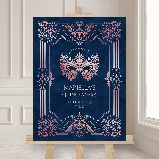 Pink Masquerade Mask Elegant Quinceanera Foam Board (Creator Uploaded)