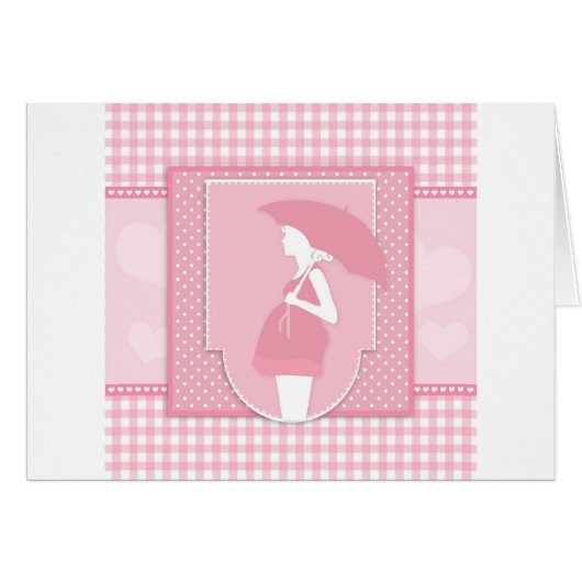 pink maternity cards (Front Horizontal)
