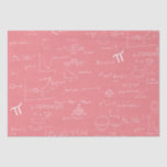 Pink Mathematic Formulas Equations Tissue Paper<br><div class="desc">Great mathematics tissue paper for your gift wrapping. Either for graduations,  birthdays or even teacher's appreciation day,  this tissue paper is the perfect complement to use in your gifts to your special math nerd person. Illustrated and designed by Patricia Alvarez.</div>