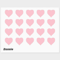 Be kind to yourself pink heart sticker, Zazzle
