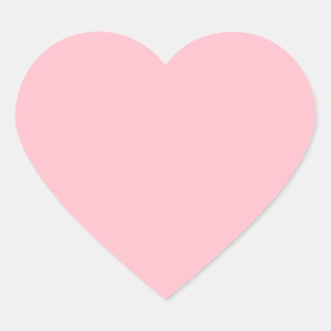 Pink Matte Heart Sticker (Front)