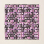 Pink, Mauve and black rose geometric Scarf<br><div class="desc">Pink, Mauve and black rose geometric</div>