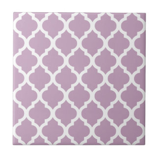Pink Mauve Mist Moroccan Tile Trellis