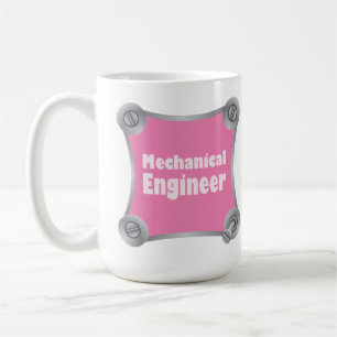 Pink Mechanical Engineer Coffee Mug