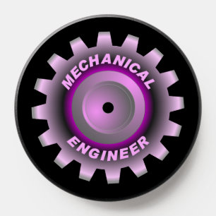 Pink Mechanical Engineer Gear PopSocket