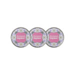 Pink Mechanical Engineer Golf Ball Markers