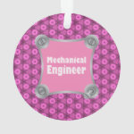 Pink Mechanical Engineer Ornament