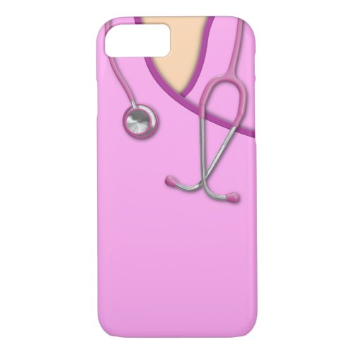Pink Medical Scrubs iPhone 87 Case
