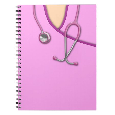 Pink Medical Scrubs Notebook