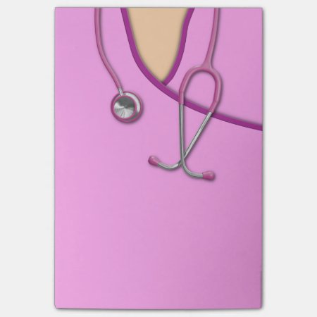 Pink Medical Scrubs Post-it Notes