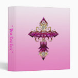 Pink Medieval Cross Binder