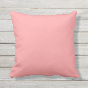 Pink Medium Blush Color Matched Outdoor Pillow