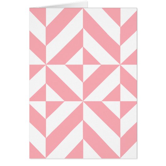 Pink Melon Geometric Deco Cube Pattern (Front)
