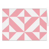 Pink Melon Geometric Deco Cube Pattern (Front Horizontal)