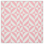Pink Melon Geometric Deco Cube Pattern Fabric