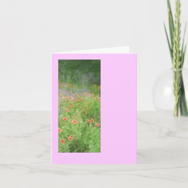 Pink-memories of spring thank you card (Front)