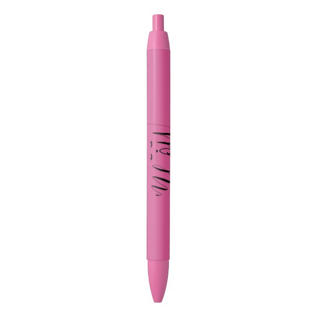 Pink Meow Cat Pen (Front Vertical)