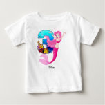 Pink Mermaid 3rd Birthday Toddler T-shirt