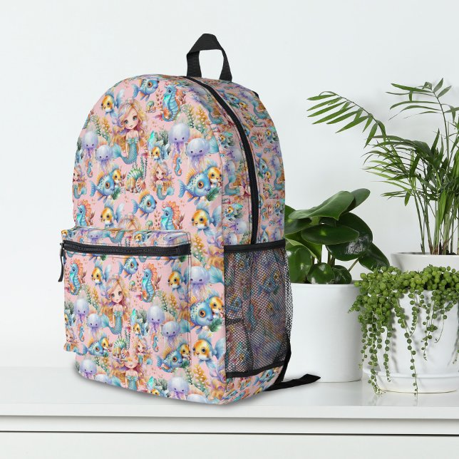Pink Mermaid Backpack (Creator Uploaded)