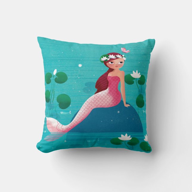 Pink Mermaid Cushion (Front)