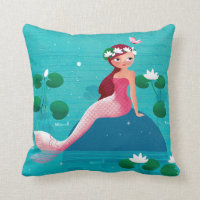Pink Mermaid Cushion
