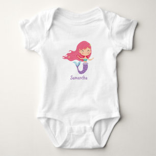 Pink Mermaid Party Bodysuit
