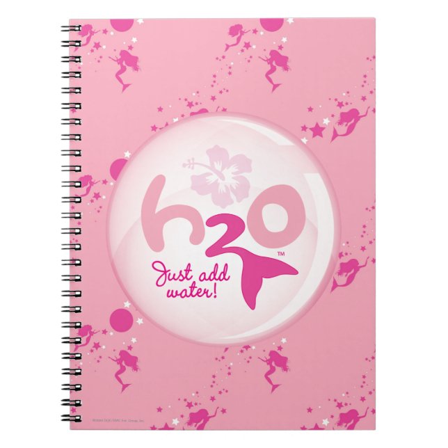 Pink Mermaid Pattern Notebook (Front)