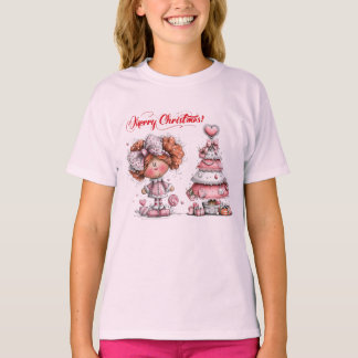 Pink Merry Christmas T-Shirt