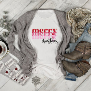 Pink Merry Christmas T-Shirt